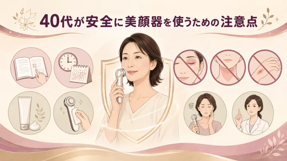 40代が安全に美顔器を使うための注意点