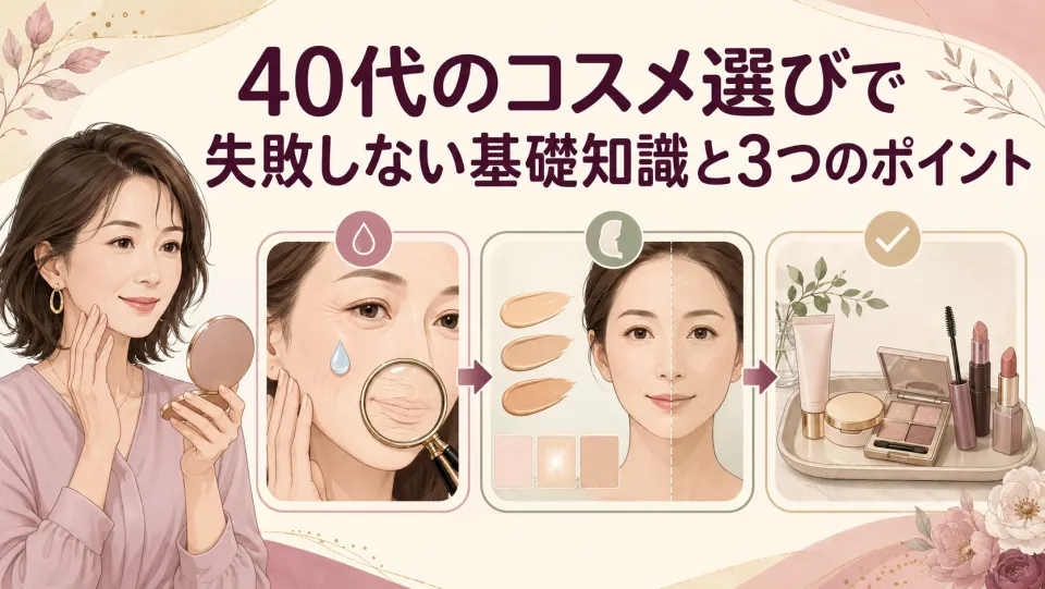 スキンケア編｜40代の肌悩みに向き合うおすすめコスメ6選