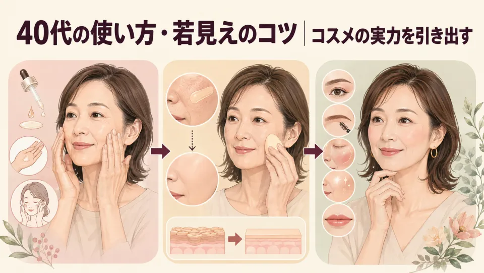 40代の使い方・若見えのコツ｜コスメの実力を引き出す