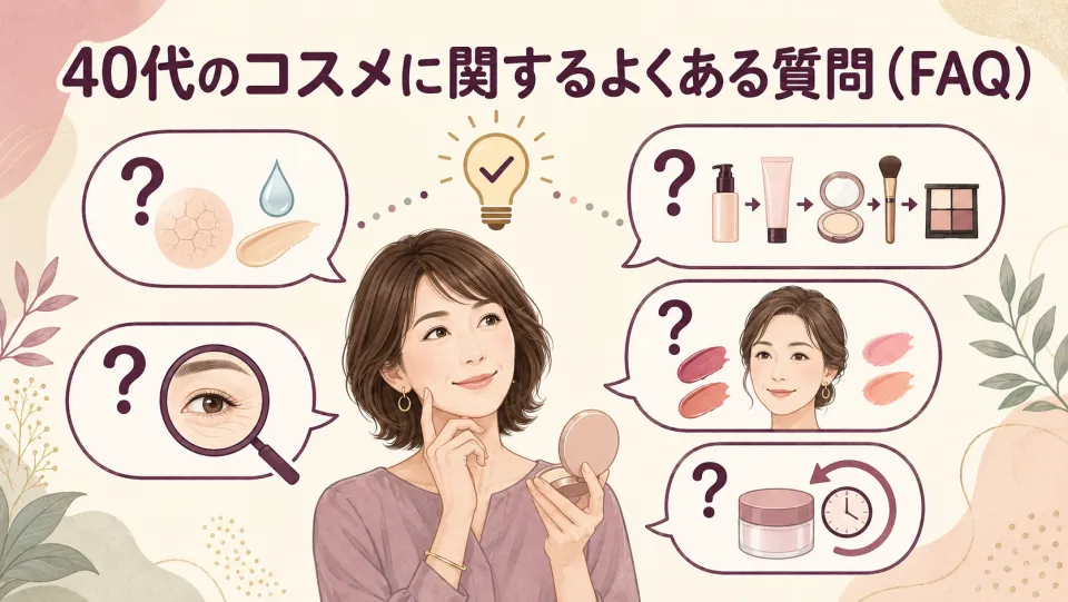 40代のコスメに関するよくある質問（FAQ）