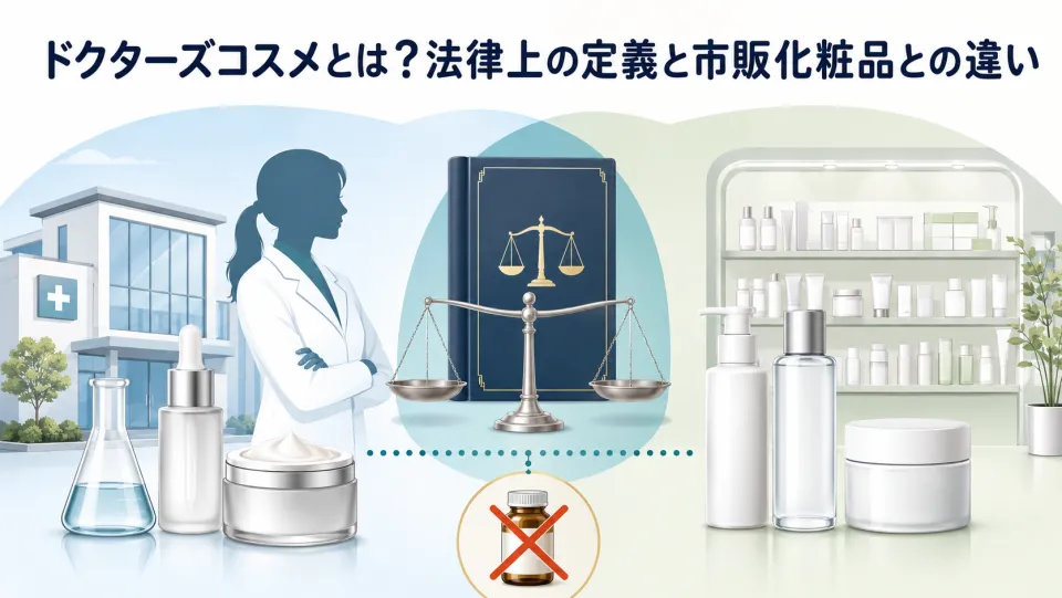ドクターズコスメとは?法律上の定義と市販化粧品との違い
