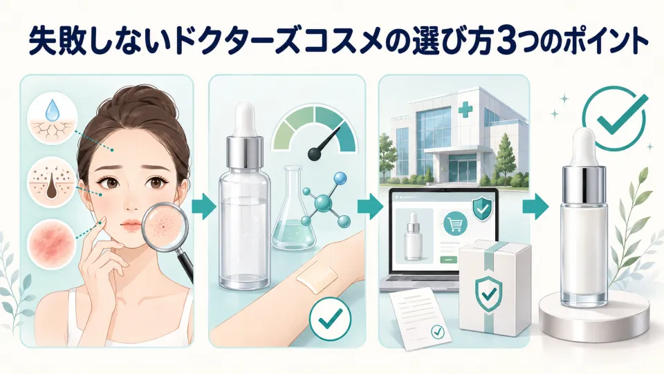 失敗しないドクターズコスメの選び方3つのポイント