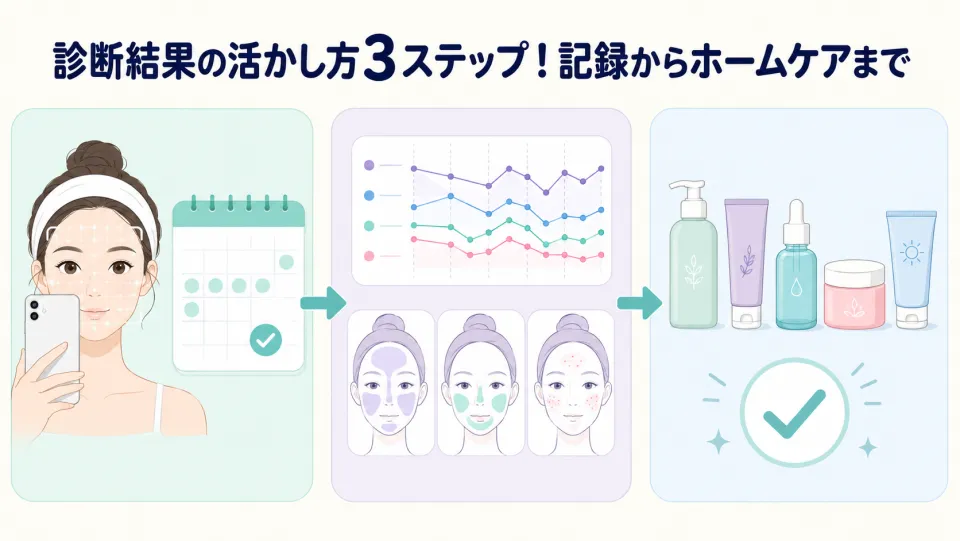 診断結果の活かし方3ステップ!記録からホームケアまで