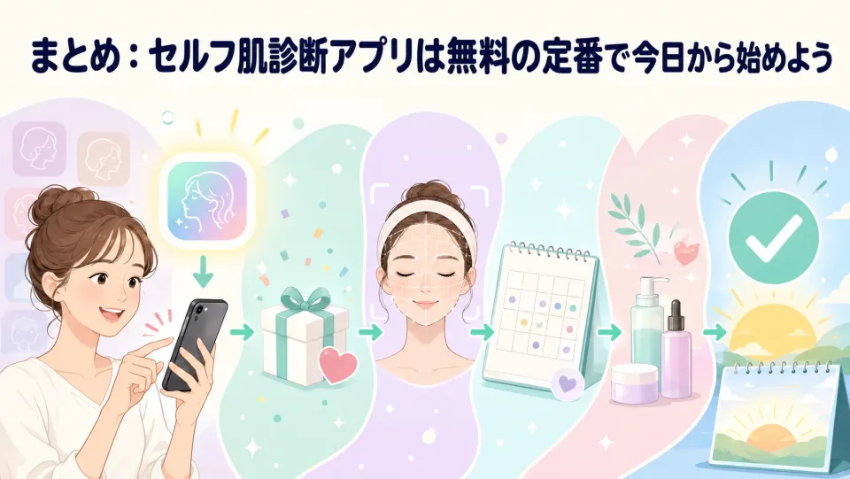まとめ:セルフ肌診断アプリは無料の定番で今日から始めよう