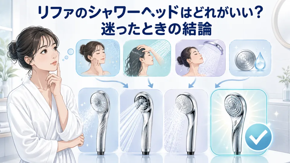 リファのシャワーヘッドはどれがいい？迷ったときの結論