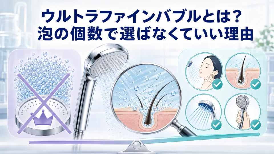 ウルトラファインバブルとは？泡の個数で選ばなくていい理由