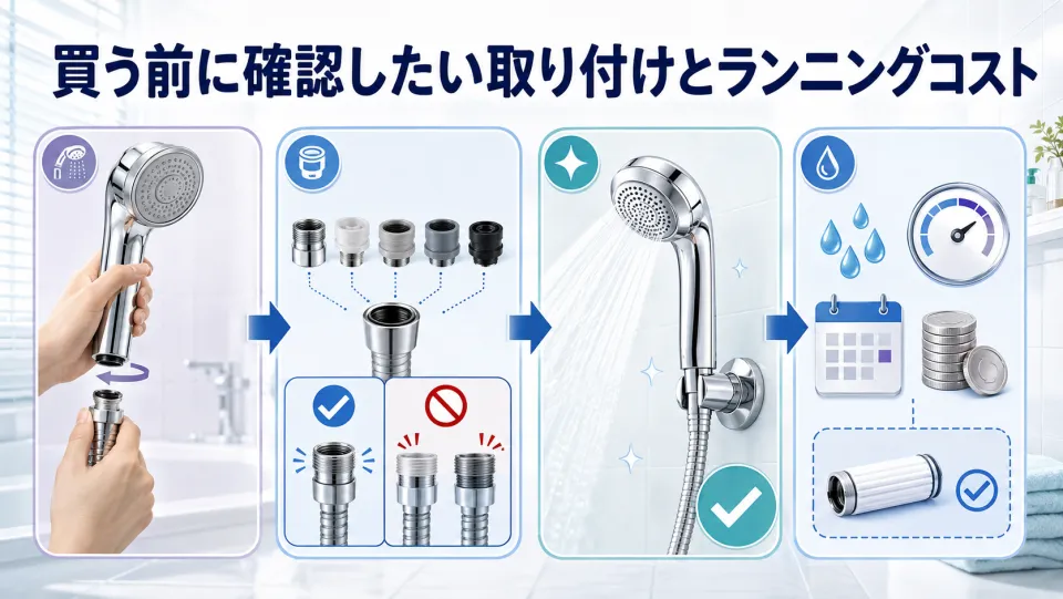 買う前に確認したい取り付けとランニングコスト